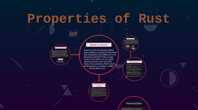 Properties Of Rust